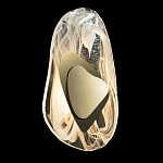 Бра овальное из стекла с золотым элементом Flow Texture  варинант исполнения - 3 | Loft Concept в Барнауле