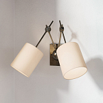 Бра с двумя тканевыми абажурами в форме цилиндра Prerequisites варинант исполнения - 3 | Loft Concept в Барнауле