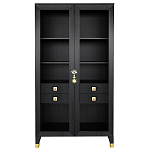 Дизайнерский шкаф витрина Elsa Dreams Black с 4-мя ящиками варинант исполнения - 1 | Loft Concept в Барнауле