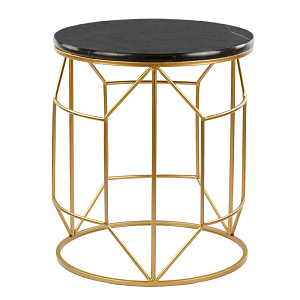 Приставной столик Decorative Table чёрный мрамор