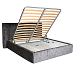 Кровать двуспальная серая с подъемным механизмом  Selecting the Best варинант исполнения - 2 | Loft Concept в Барнауле