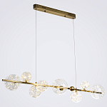 Дизайнерская линейная люстра с гирляндой внутри стеклянных плафонов Iona Garland Chandelier варинант исполнения - 2 | Loft Concept в Барнауле