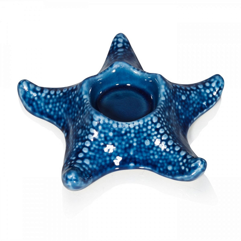 Подсвечник Blue Seaward Синий Подсвечник Blue Seaward Синий в Барнауле | Loft Concept
