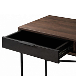 Стол рабочий в стиле лофт с ящиком и нишей для хранения Urban Style Space 2 варинант исполнения - 4 | Loft Concept в Барнауле