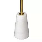 Кофейный столик с круглой столешницей на белом мраморном основании Original Foundation варинант исполнения - 5 | Loft Concept в Барнауле