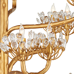 Люстра золотая в виде растения Golden Flower Glade варинант исполнения - 1 | Loft Concept в Барнауле