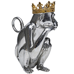 Статуэтка обезьяна в короне серебряная Golden Monkey варинант исполнения - 4 | Loft Concept в Барнауле