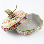 Фарфоровая шкатулка с бронзовой стрекозой Eden Garden варинант исполнения - 4 | Loft Concept в Барнауле