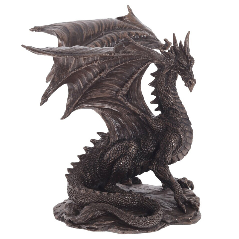 Декоративная статуэтка Дракон Dragon Brown Statuette Коричневый Декоративная статуэтка Дракон Dragon Brown Statuette Коричневый в Барнауле | Loft Concept