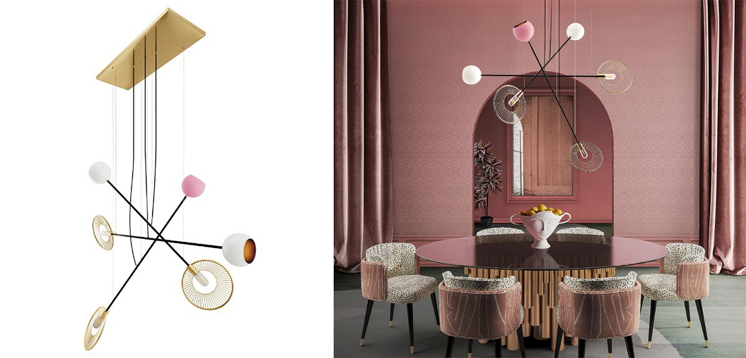 Дизайнерская Люстра Melrose Suspension Lamp Brass Aluminum Lacquered Дизайнерская Люстра Melrose Suspension Lamp Brass Aluminum Lacquered - Loft-Concept в Барнауле