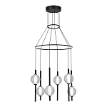 Люстра светодиодная с 6-ю сферическими стеклянными плафонами Splatter варинант исполнения - 1 | Loft Concept в Барнауле