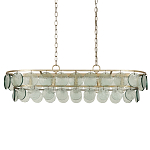 Люстра овальной формы с каскадом из декоративных элементов Harmony of Light варинант исполнения - 3 | Loft Concept в Барнауле