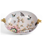 Белое фарфоровое блюдо с изображением бабочек Eden Garden варинант исполнения - 2 | Loft Concept в Барнауле