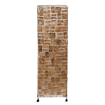 Торшер из перламутра на металлическом каркасе Indonesian Tower 2 варинант исполнения - 1 | Loft Concept в Барнауле