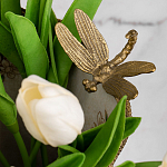 Декоративная ваза из фарфора с бронзовыми вставками Eden Garden варинант исполнения - 5 | Loft Concept в Барнауле