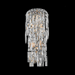 Бра с каскадом из прозрачного хрусталя и корпусом из металла цвета хром Constant Sparks варинант исполнения - 3 | Loft Concept в Барнауле