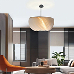 Подвесной светильник с белыми изящными декоративными лепестками Volumetric Petal Lamp варинант исполнения - 5 | Loft Concept в Барнауле