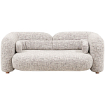 Дизайнерский двухместный диван с мягкими спинкой и подлокотниками бежевый Madelaine Sofa Beige варинант исполнения - 1 | Loft Concept в Барнауле