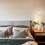 Подвесной светильник с янтарным рифленым стеклянным плафоном Ferm Living варинант исполнения - 7 | Loft Concept в Барнауле