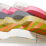 Дизайнерский модульный диван волнистой формы с цветным принтом Poltronova Superonda Sofa варинант исполнения - 43 | Loft Concept в Барнауле