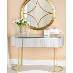 Консоль овальная на золотистых фигруных ножках Wall Console варинант исполнения - 4 | Loft Concept в Барнауле