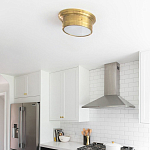 Потолочный светильник круглый цвета состаренная латунь Modern Simple Ceiling Light варинант исполнения - 3 | Loft Concept в Барнауле