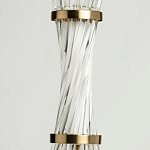 Подвесной светильник с цилиндром из прозрачных стеклянных трубок Nembus варинант исполнения - 7 | Loft Concept в Барнауле