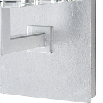 Бра серебряное с фактурным прозрачным абажуром Optical Crystal варинант исполнения - 2 | Loft Concept в Барнауле