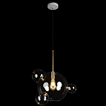 Подвесной светильник со стеклянными плафоном в виде шара и золотыми деталями & Coombes варинант исполнения - 2 | Loft Concept в Барнауле