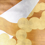 Обои ручная роспись в стиле Арт-деко Namban Colourway SC-290 on Deep Rich Gold gilded paper варинант исполнения - 1 | Loft Concept в Барнауле