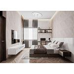 Потолочный светильник овальной формы белого цвета с 7-ю лампами Lunar Pebbles варинант исполнения - 12 | Loft Concept в Барнауле