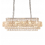 Люстра овальной формы хрустальная в неоклассическом стиле Majesty варинант исполнения - 5 | Loft Concept в Барнауле