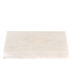 Подставка под шар квадратная из натурального камня Мрамор Белый Natural Stone Sphere Stands варинант исполнения - 1 | Loft Concept в Барнауле