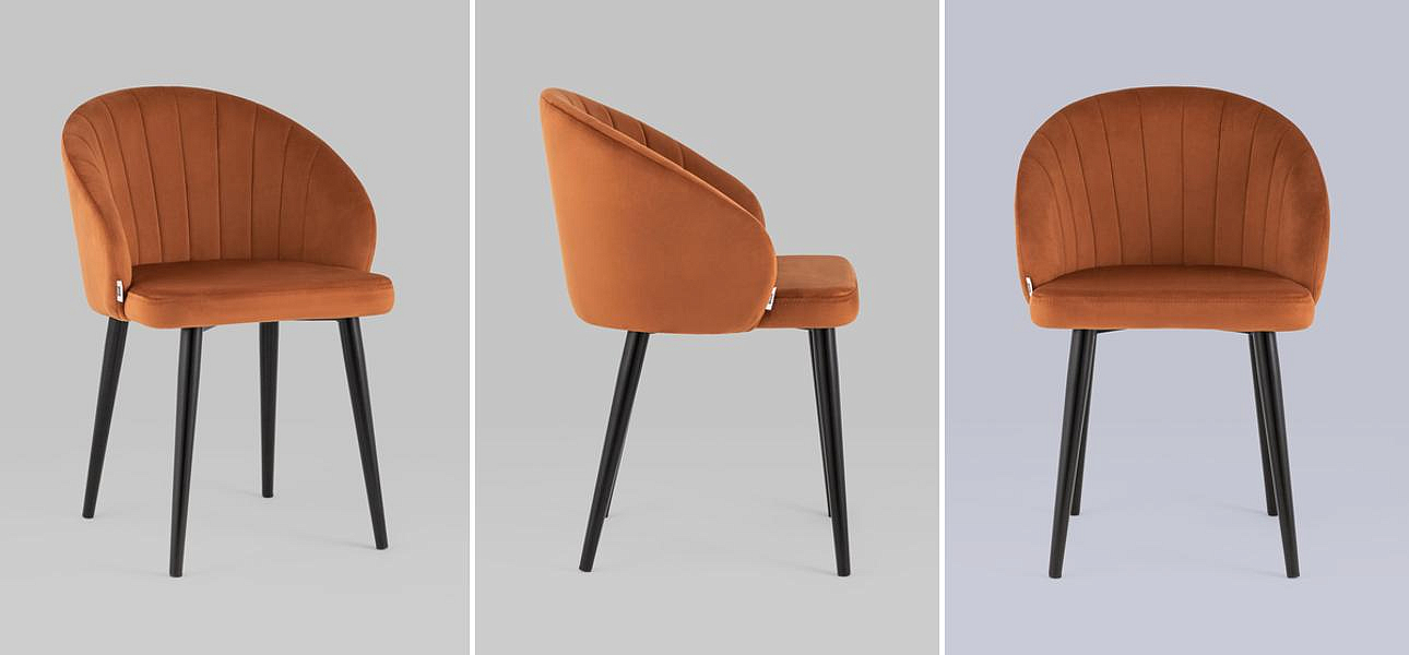 Стул Balsari Chair Терракотовый Велюр Стул Balsari Chair Терракотовый Велюр - Loft-Concept в Барнауле