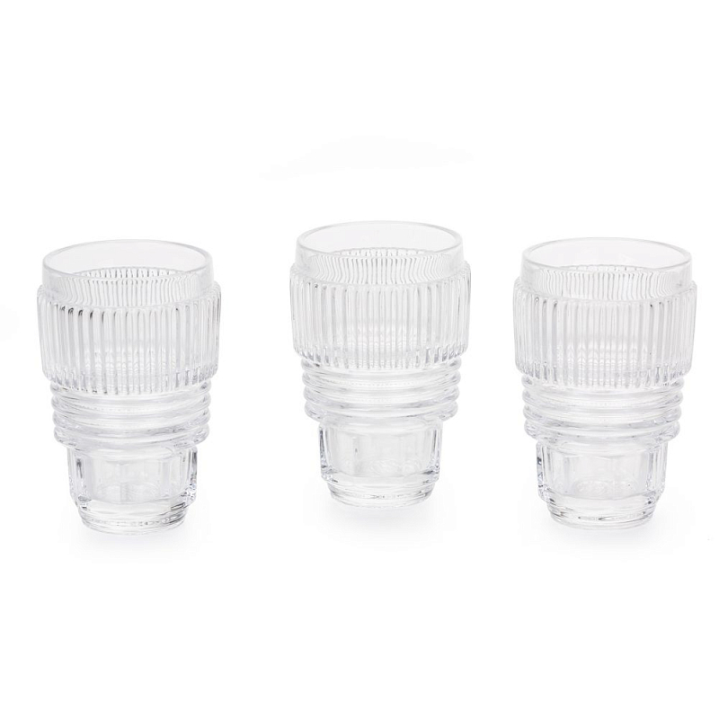 Набор Seletti Machine Collection Large set of 3 Прозрачное Стекло в Барнауле | Loft Concept 
