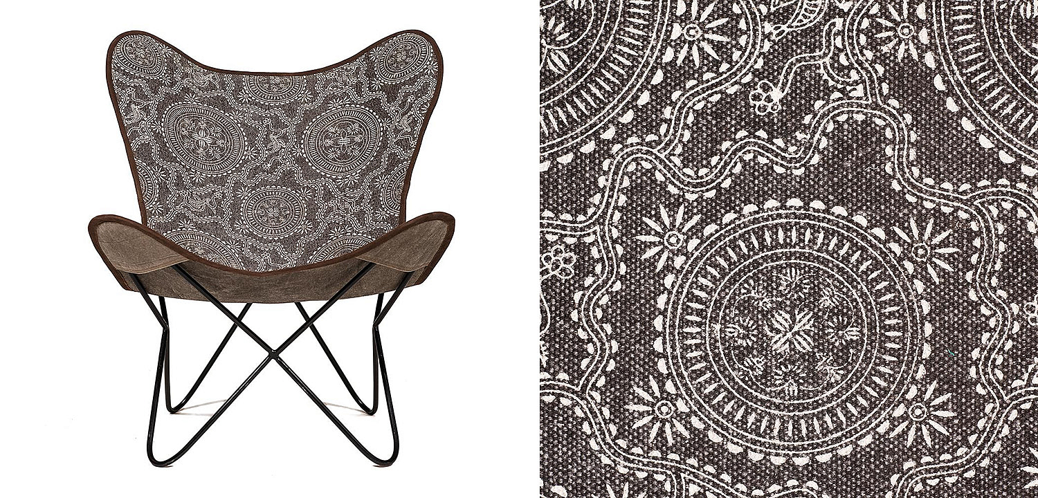 Кресло Indian black and white pattern - Loft-Concept в Барнауле