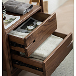 Вешалка деревянная с 2- мя ящиками Moon Walnut Furniture варинант исполнения - 9 | Loft Concept в Барнауле