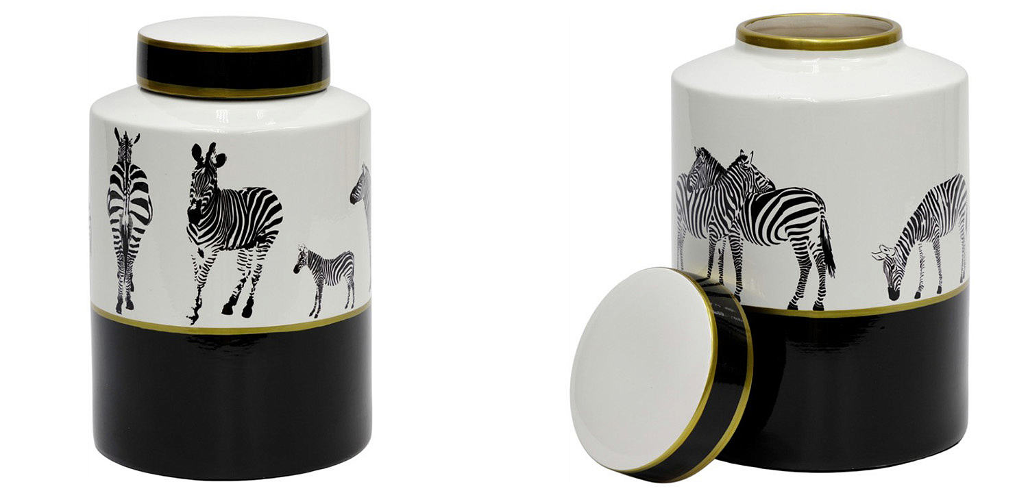 Ваза Zebra Vase white and black 26 Ваза Zebra Vase white and black 26 - Loft-Concept в Барнауле