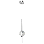 Подвесной светильник с плафоном из хрустального шара Crystal Bubbles Chrome Hanging Lamp варинант исполнения - 2 | Loft Concept в Барнауле