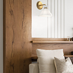 Бра с белым конусным плафоном из стекла Alora Mood варинант исполнения - 9 | Loft Concept в Барнауле