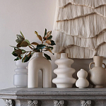 Светло-Бежевое Панно из нитей White Landscape Wall Hanging варинант исполнения - 2 | Loft Concept в Барнауле