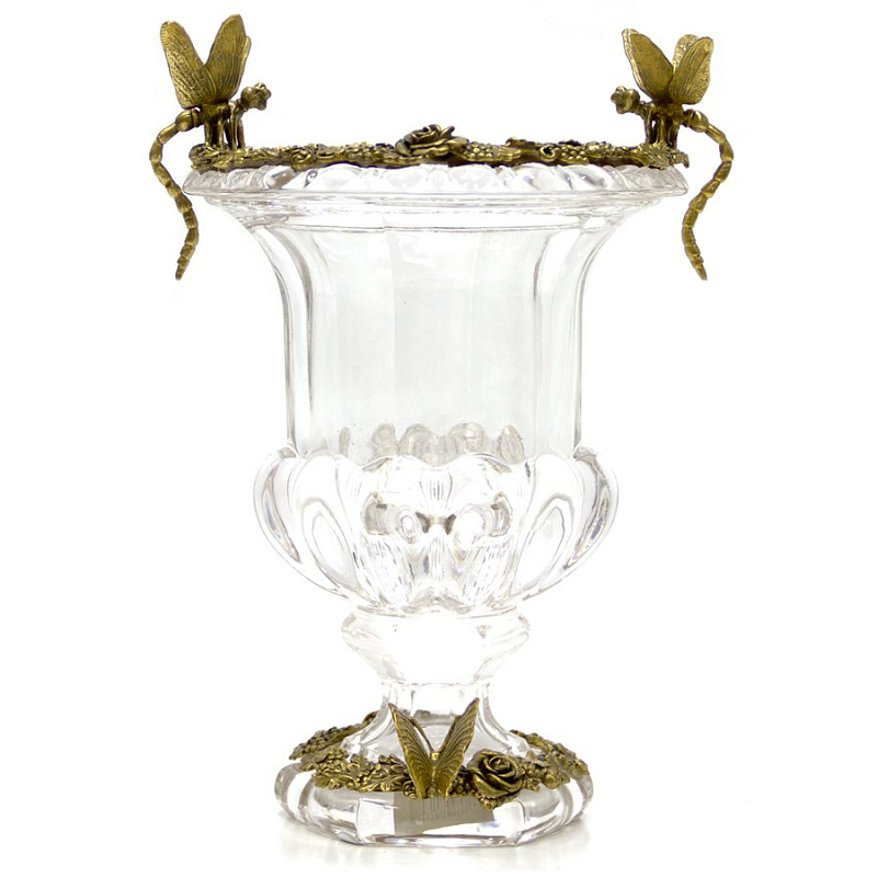 Ваза Transparent Goblet Прозрачный (Transparent) Бронза в Барнауле | Loft Concept 