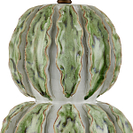 Настольная лампа с фактурным основанием с сочетании белого и зеленого цветов Festoon варинант исполнения - 1 | Loft Concept в Барнауле