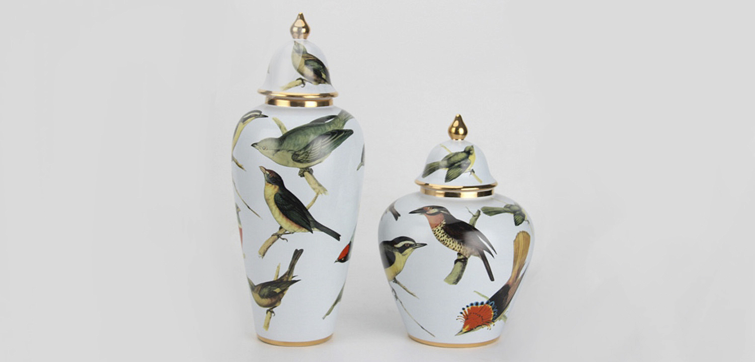 Ваза Blue Birds big - Loft-Concept в Барнауле