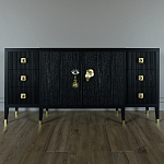 Большой Комод-буфет Elsa Dreams Black с ящиками варинант исполнения - 3 | Loft Concept в Барнауле