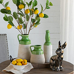 Статуэтка заяц из текстурированной терракоты и покрытый глянцевой краской под бронзу Rabbit Charm  варинант исполнения - 6 | Loft Concept в Барнауле