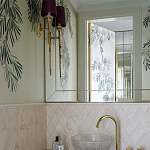 Обои ручная роспись Silk Tree Original colourway on White Metal gilded paper варинант исполнения - 3 | Loft Concept в Барнауле