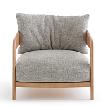 Кресло с каркасом из массива ясеня Deniaud Ash Grey Armchair варинант исполнения - 2 | Loft Concept в Барнауле