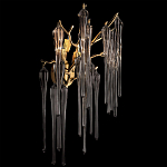 Бра с бронзовыми акцентами и прозрачными стеклянными каплями Droplet Bra варинант исполнения - 2 | Loft Concept в Барнауле