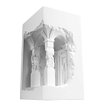 Встраиваемый в стену гипсовый светильник под покраску с колоннами и арками в античном стиле Antiquity Athena варинант исполнения - 6 | Loft Concept в Барнауле